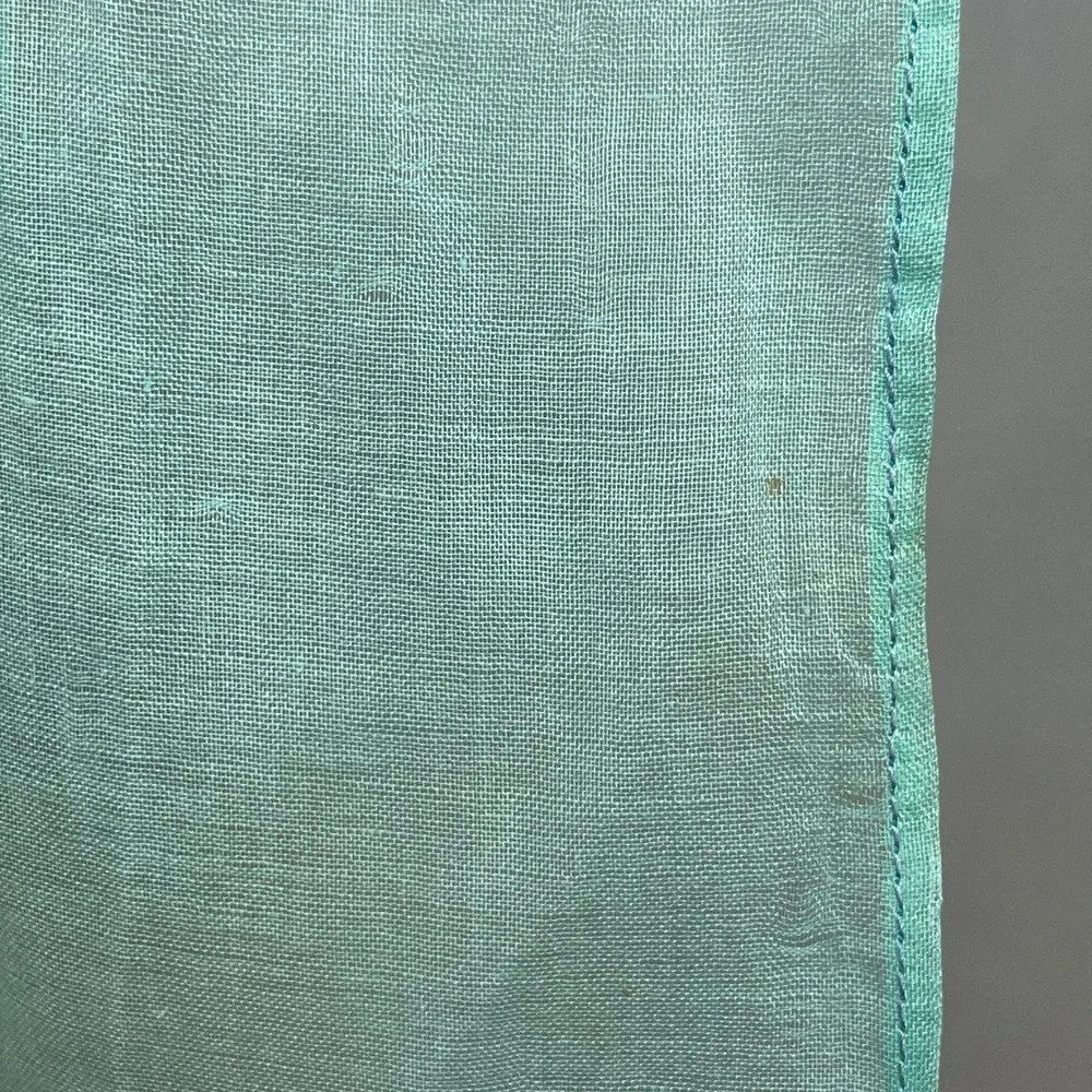 Vintage Half Apron Hostess Scalloped Hem Women Leaf Sheer Retro 1950s Tie Bow‎
